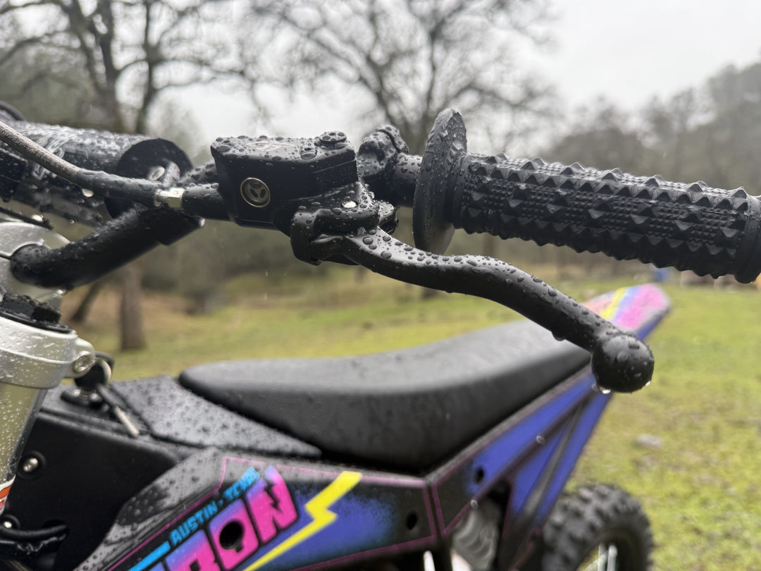 Electric dirt bike rear brake lever