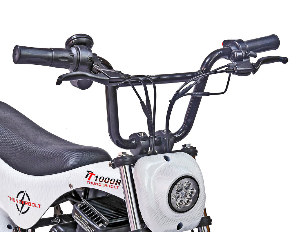 Electric Mini Bike, TT1000R Lithium Ion Powered (Color: Gloss Carbon Fiber)