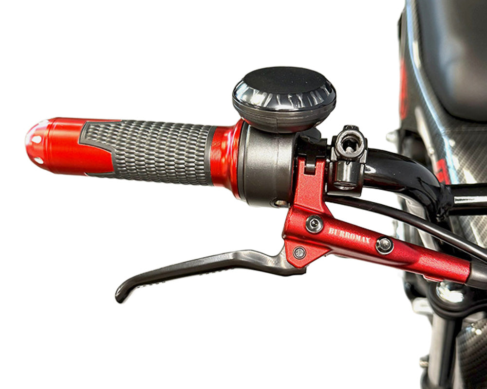 TTMax Supermoto Electric Mini Bike, 1.5kw Rated, 2.8kw Peak, 48v Lithium Ion Powered (Color: Matte Carbon Fiber)