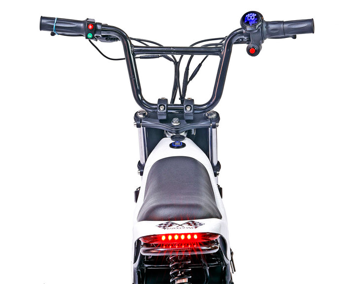 Electric Mini Bike, TT1000R Lithium Ion Powered (Color: Gloss Carbon Fiber)
