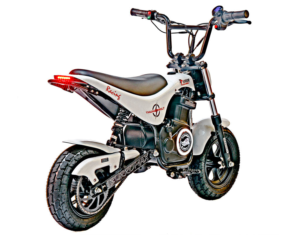 Electric Mini Bike, TT1000R Lithium Ion Powered (Color: Gloss Carbon Fiber)