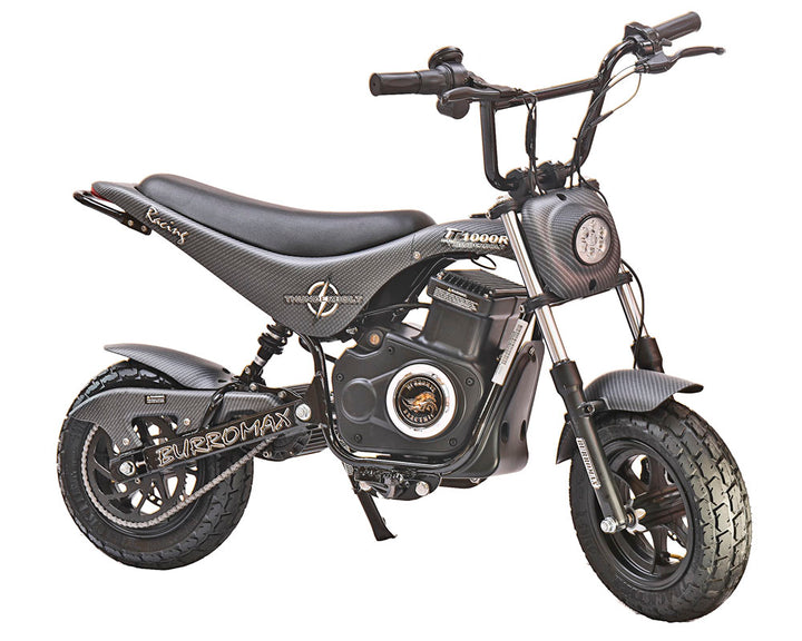 Electric Mini Bike, TT1000R Lithium Ion Powered (Color: Gloss Carbon Fiber)