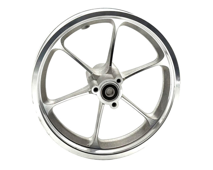 Wheel Assembly, Front or Rear 12.5x2.75, Silver 6 Spoke (#3, #4, #5) (Part #10055) Fits TT250, TT350R, TT750R Model Years 2025 And Later