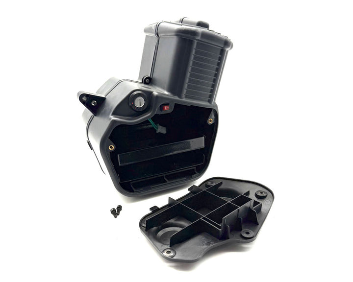 Battery Box, Includes battery tray and strap, key switch, charger port and hi/low switch (Part #10058) Fits TT250, TT350R, TT750R