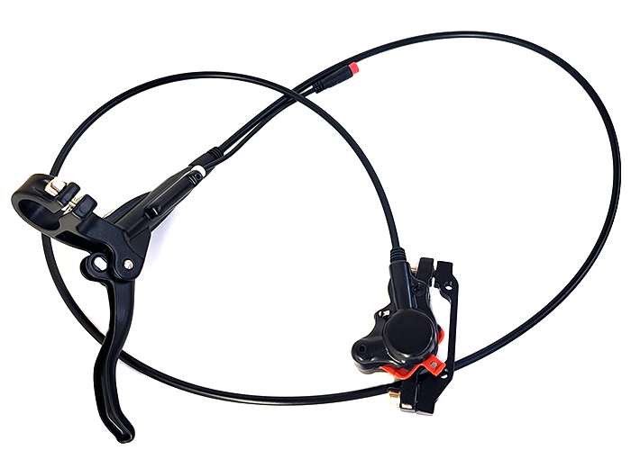 Rear Brake Assembly, Complete with Line and Caliper, Left Side (Part #10185) Fits TT1600R, HRS