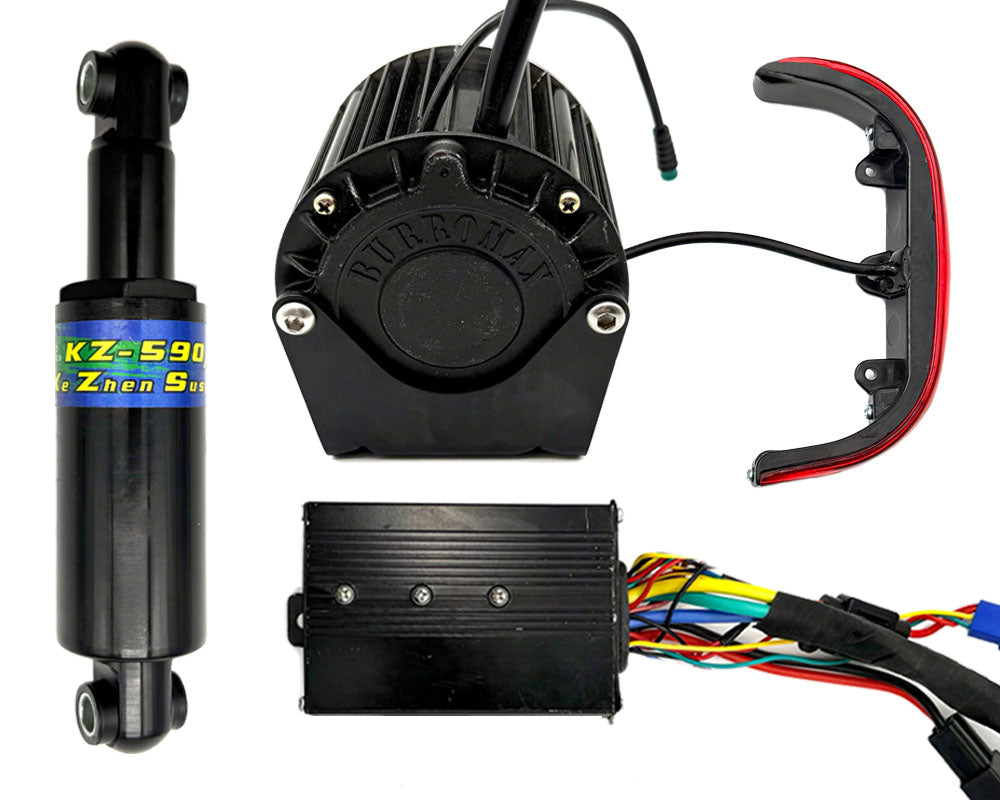 Performance Upgrade Kit, 750W Rated 2kW Peak Brushless Motor, 45A Controller, Rear Shock, Direct Fit (Part #16063) Fits TT750R Model Years 2019 to 2025
