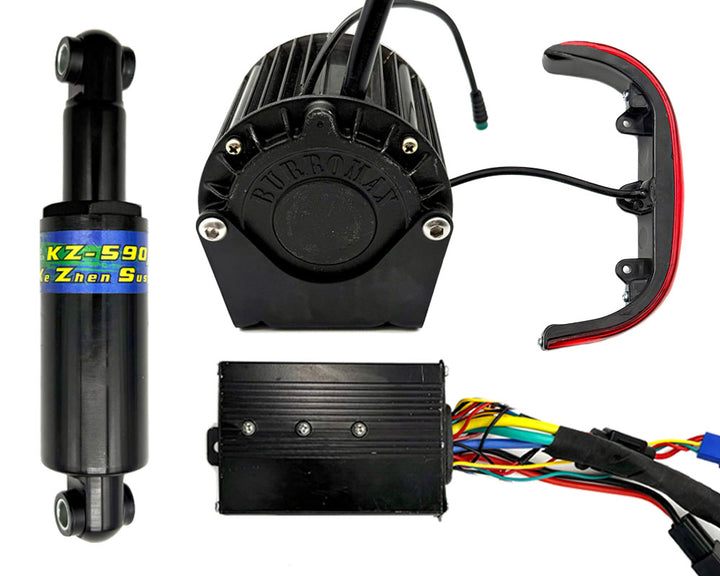 Performance Upgrade Kit, 750W Rated 2kW Peak Brushless Motor, 45A Controller, Rear Shock, Direct Fit (Part #16063) Fits TT750R Model Years 2019 to 2025