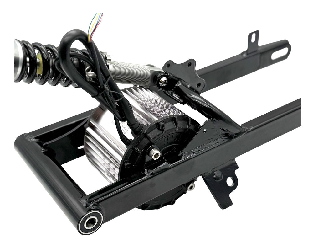 Swing Arm Kit, Performance 6Kw Peak Upgrade for TT1600R, Silver, Includes 3.5 Kw Motor, 80mm Extended Steel Swing Arm, 230mm Shock and 60A BM Controller, Silver (Part #16064) Fits TT1600