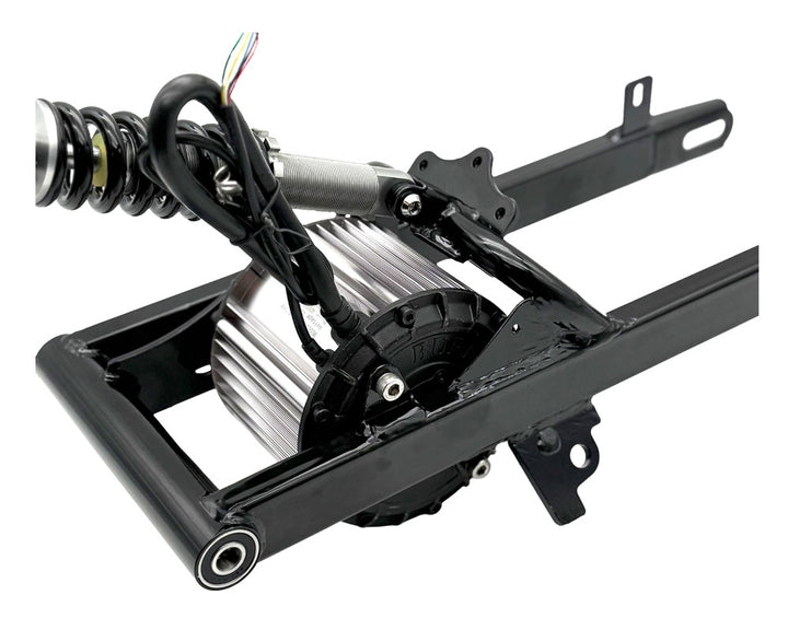 Swing Arm Kit, Performance 6Kw Peak Upgrade for TT1600R, Silver, Includes 3.5 Kw Motor, 80mm Extended Steel Swing Arm, 230mm Shock and 60A BM Controller, Silver (Part #16064) Fits TT1600