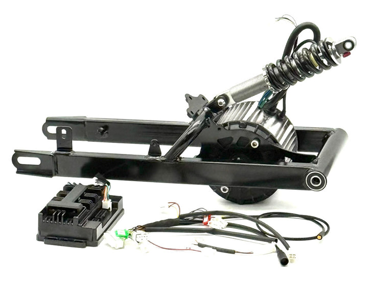 Swing Arm Kit, Performance 6Kw Peak Upgrade for TT1600R, Silver, Includes 3.5 Kw Motor, 80mm Extended Steel Swing Arm, 230mm Shock and 60A BM Controller, Silver (Part #16064) Fits TT1600