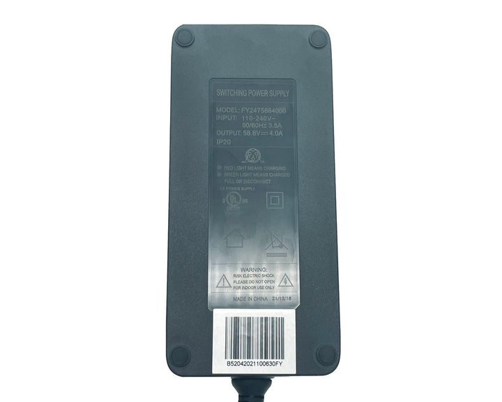 Battery Charger, 54.6V 4 Amp Lithium Ion (Part #19076) Fits TT1000R, TTMAX