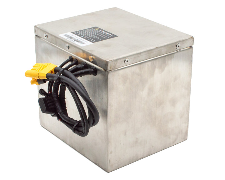 Battery, 52v 30ah 100a, Lithium Ion, BMS, 85C Stainless Case (Part #19907) Fits TT1600R, HRH, HRS