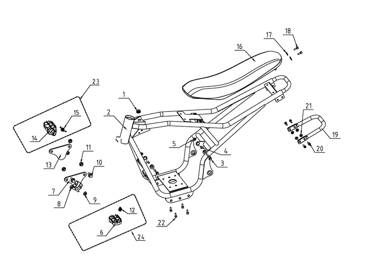 Frame (Part #10221) Fits TT1600R, HRH, HRS