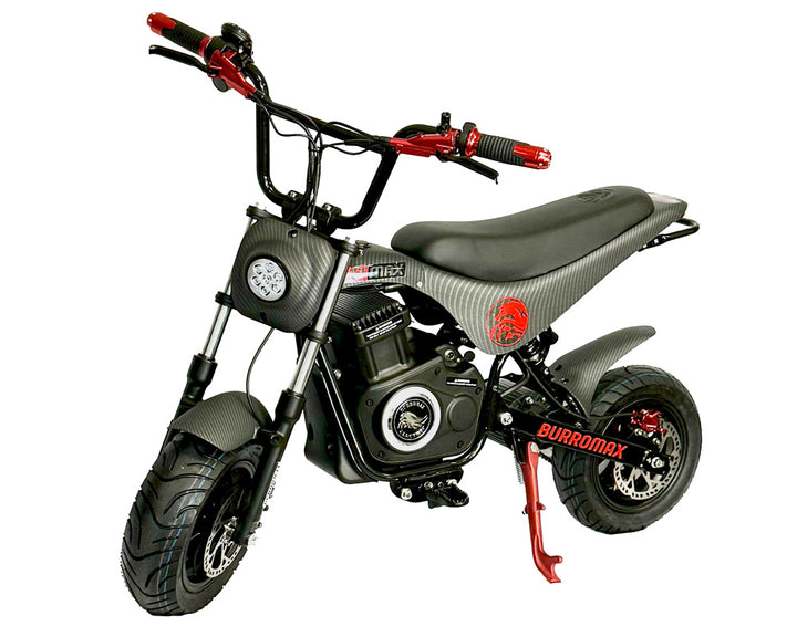 TTMax Supermoto Electric Mini Bike, 1.5kw Rated, 2.8kw Peak, 48v Lithium Ion Powered (Color: Matte Carbon Fiber)