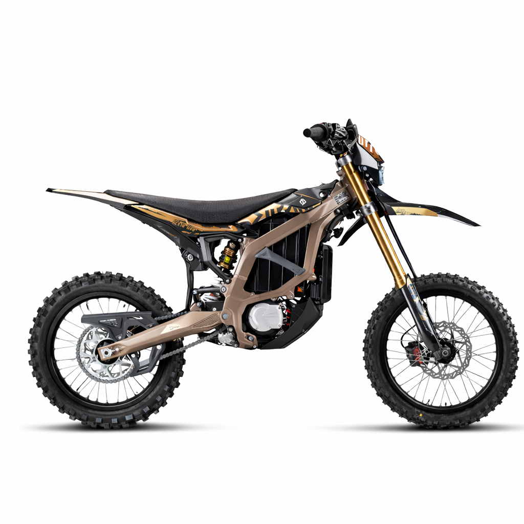 Motorcycle on a white background