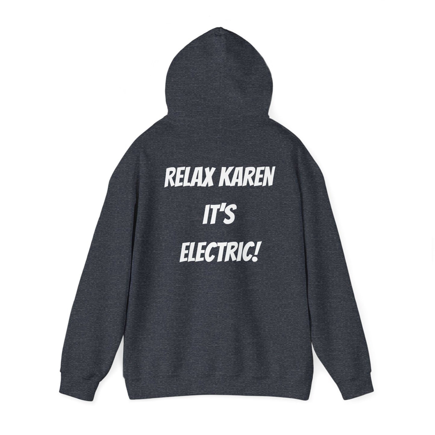 Electric Motorcycle Enthusiast Hoodie - Relax Karen Design