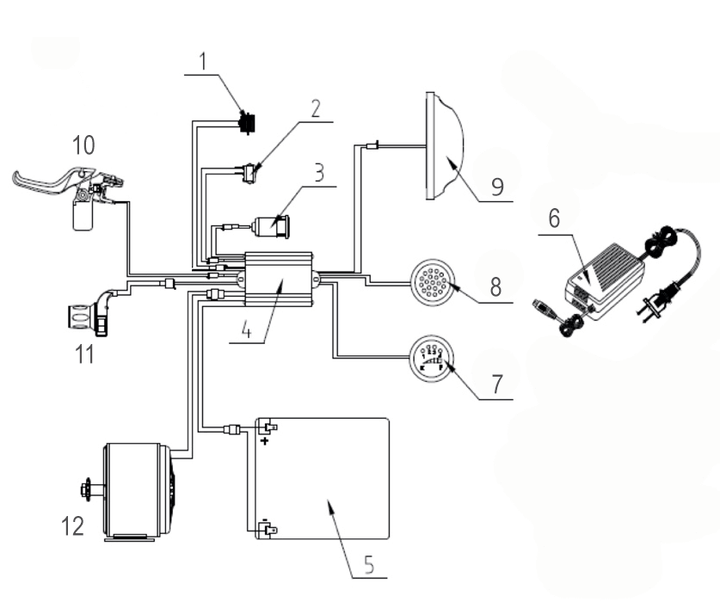 Controller, 24V w/ Tap & Light Package (Part #19022) Fits TT350R All Yrs, 3 position Key Switch 19032 & 16034 Digital Gauge Req. on 2016-2018