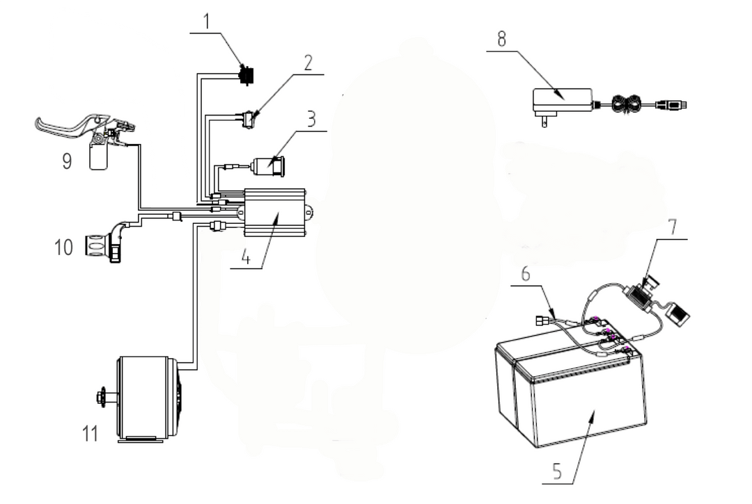 Controller, 24V with Hi/Lo (Part #19011) Fits TT250