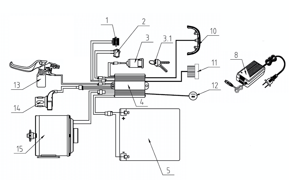 Motor, 36v 750w Neodymium Magnet, Includes 12T Sprocket (Part #19034) Fits TT750R