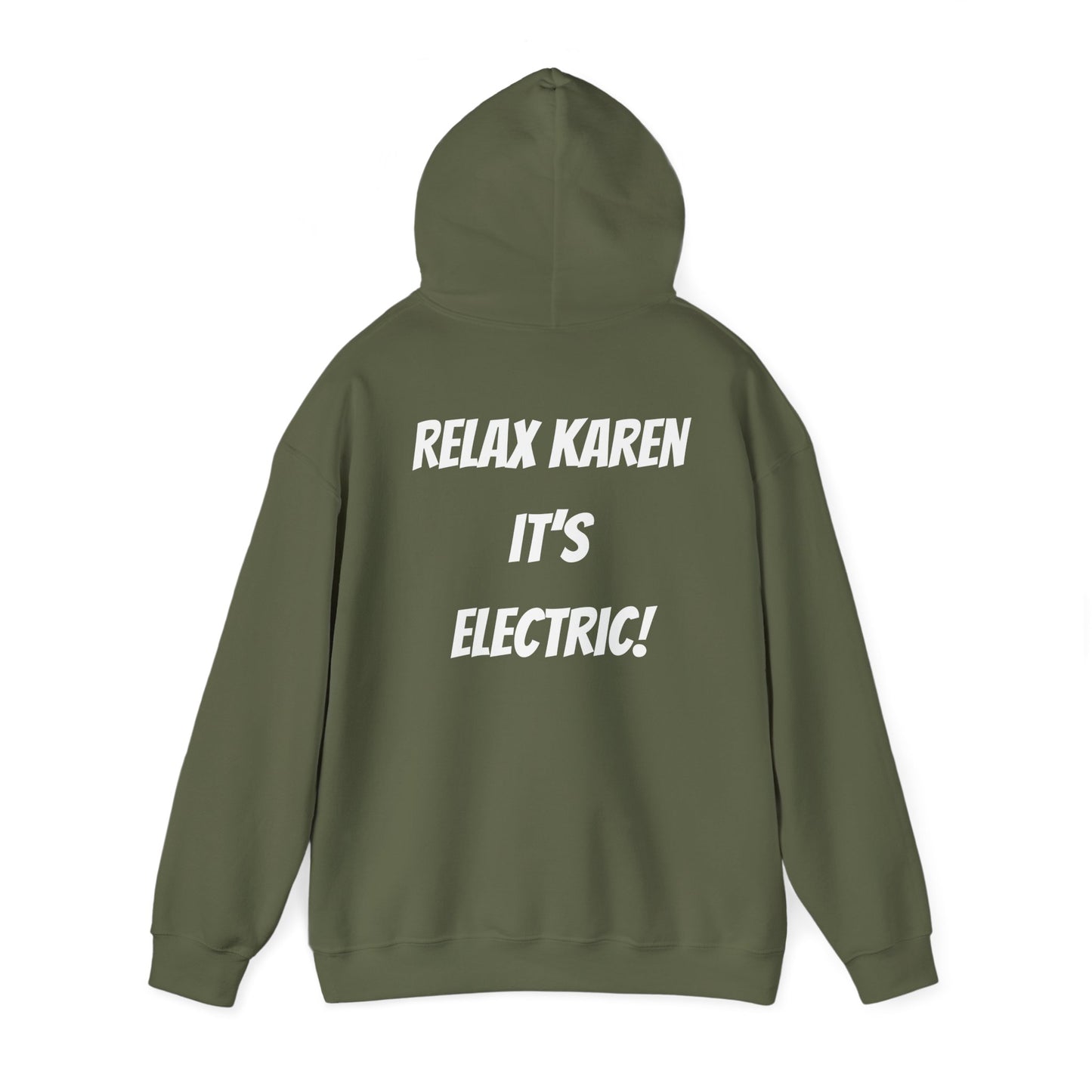 Electric Motorcycle Enthusiast Hoodie - Relax Karen Design