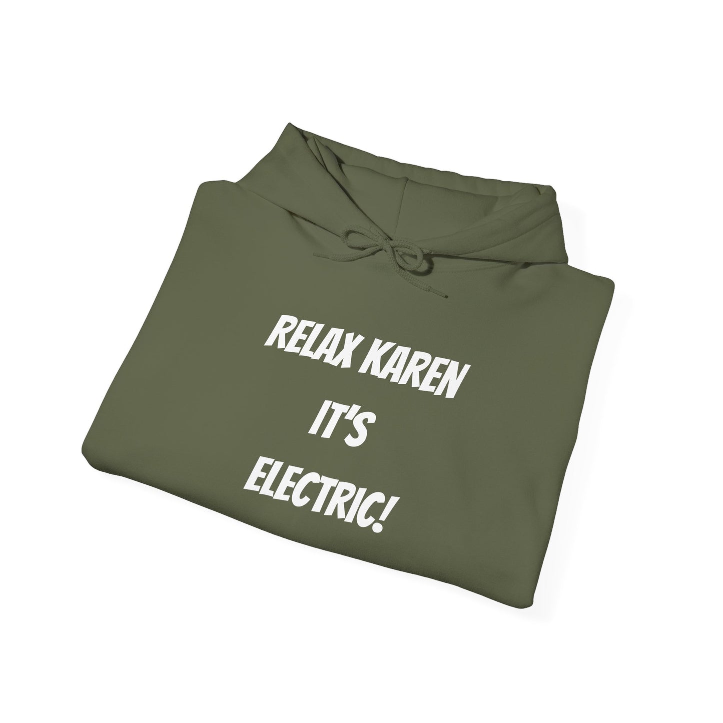 Electric Motorcycle Enthusiast Hoodie - Relax Karen Design