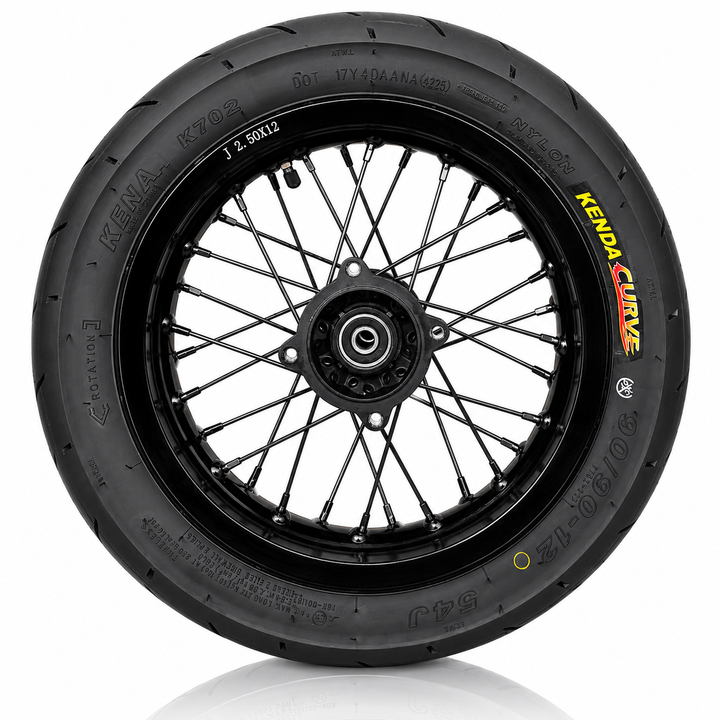 Razor MX or SX 12" Front Supermoto Wheel Kit - Black