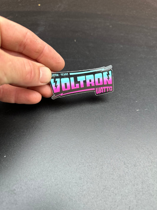 Turquoise and pink Voltron Watts sticker 💜