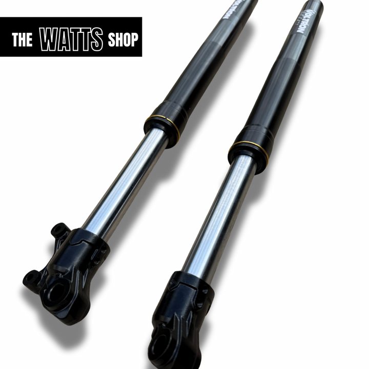 Two Tuttio Soleil 01  shock absorbers on a white background with 'The Watts Shop' logo.