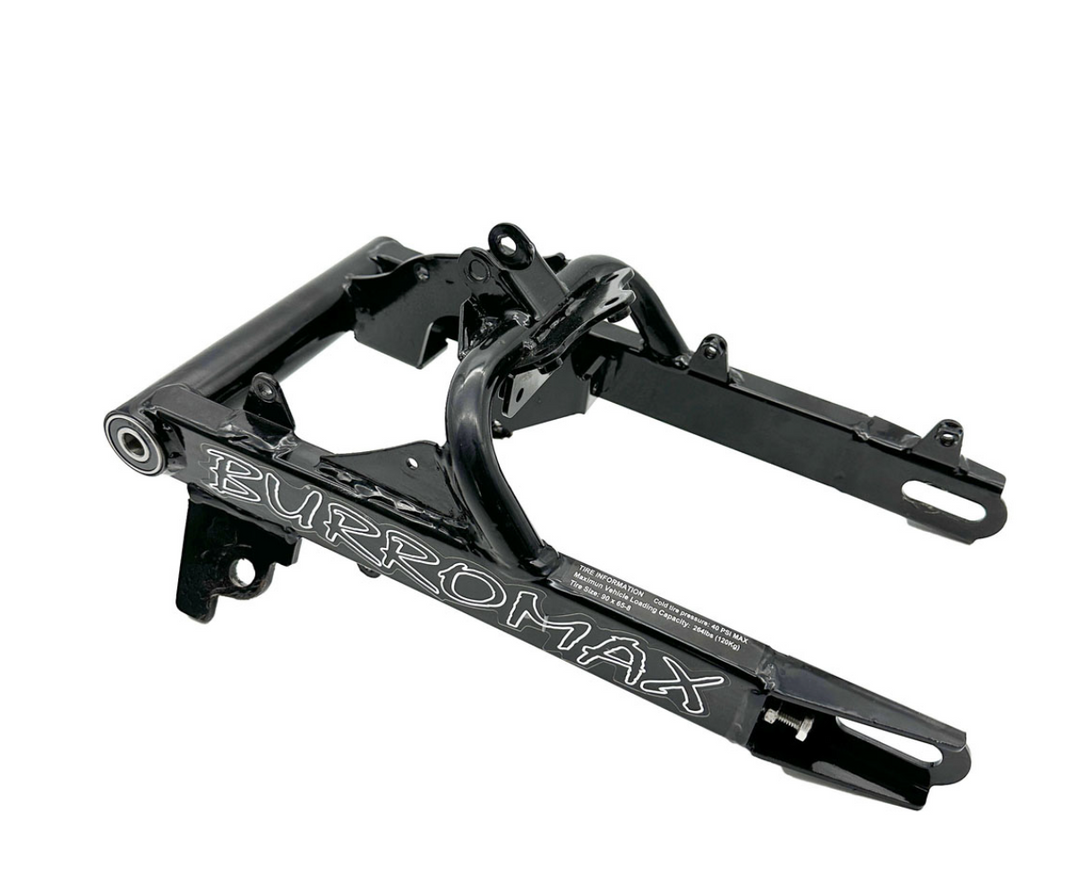 Black burromax swing arm on a white background 