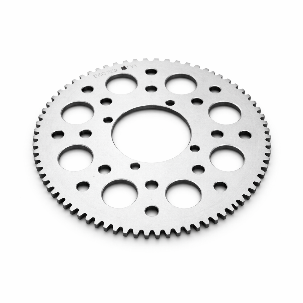 Metal gear on a white background