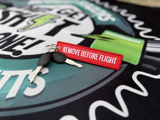 Remove Before Flight Key Chain