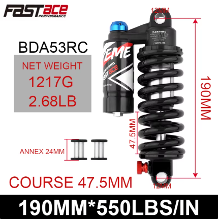 Razor Upgraded Fastace Rear Shock