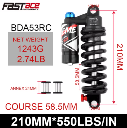 Razor Upgraded Fastace Rear Shock