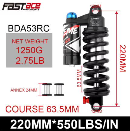 Razor Upgraded Fastace Rear Shock