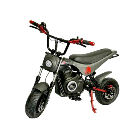 TTMax Supermoto Electric Mini Bike, 1.5kw Rated, 2.8kw Peak, 48v Lithium Ion Powered (Color: Matte Carbon Fiber)