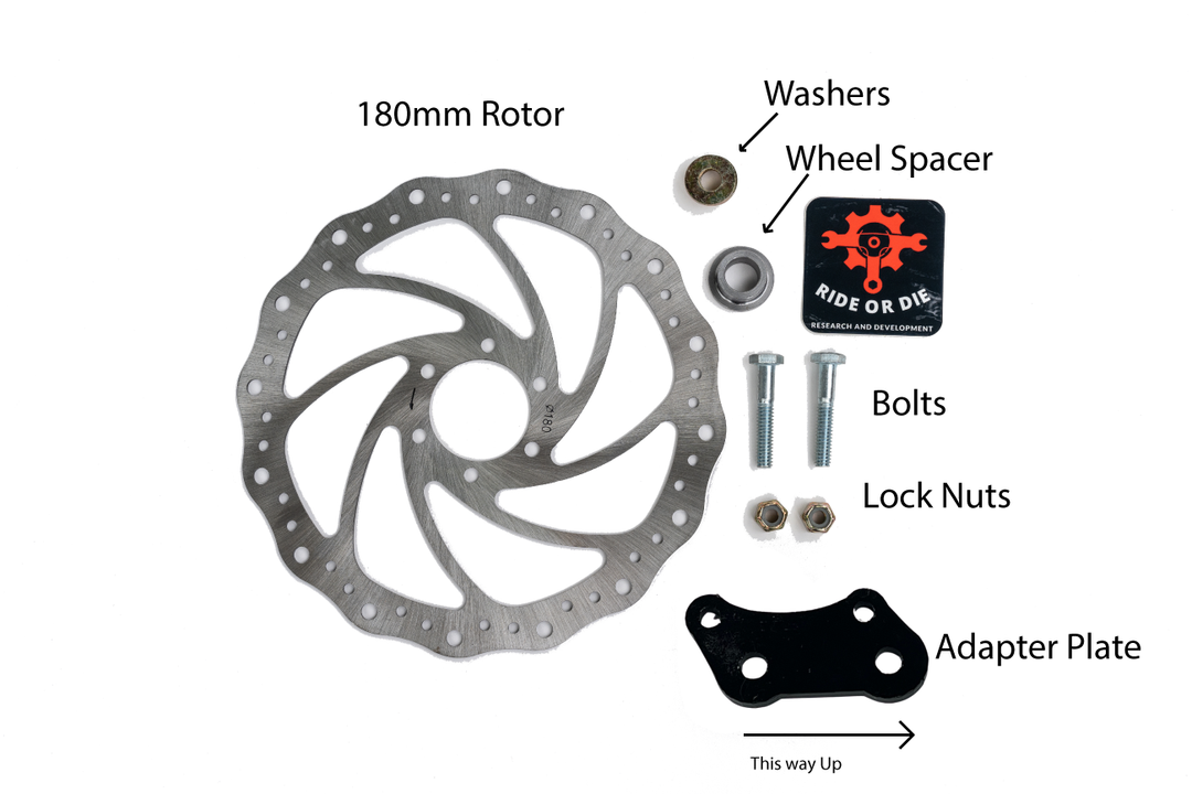 Modified Razor Brake Adapter Kit for Zoom Brakes to RnD Forks