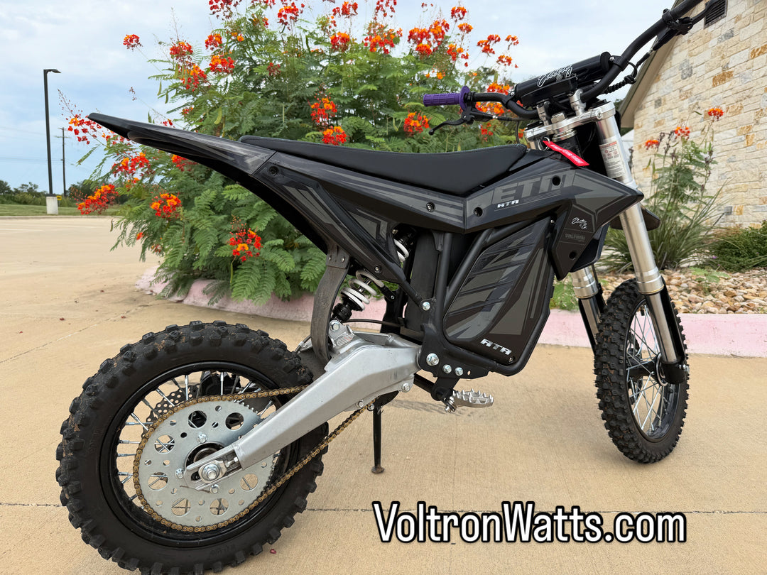 RTR Electric Dirt Bike 72 Volts "Stealth Edition"