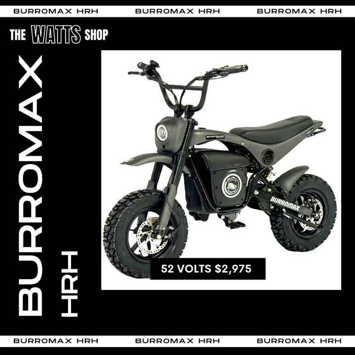 Burromax Sportsman HRH - 52V Lithium Ion Off Road Electric Motorcycle