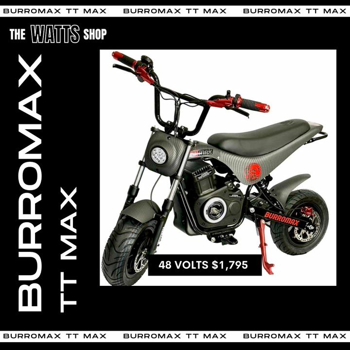 TTMax Supermoto Electric Mini Bike- 48v Lithium Ion Power!