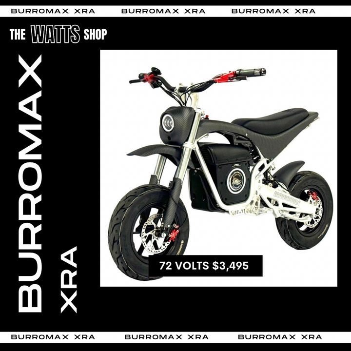 Burromax Electric Drag Bike - XRA Competition Series -10.5kw Peak, 60MPH!