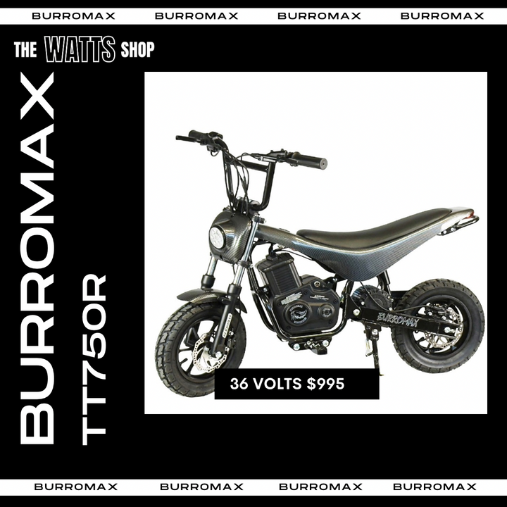 Burromax Electric Mini Bike -TT750R Lithium Ion 36 Volts