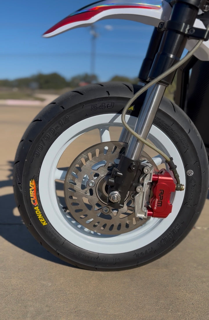 Tuttio Soleil / Valtinsu EM-5 / Yozma Super Moto Mags With Kenda 12" Tires (White)